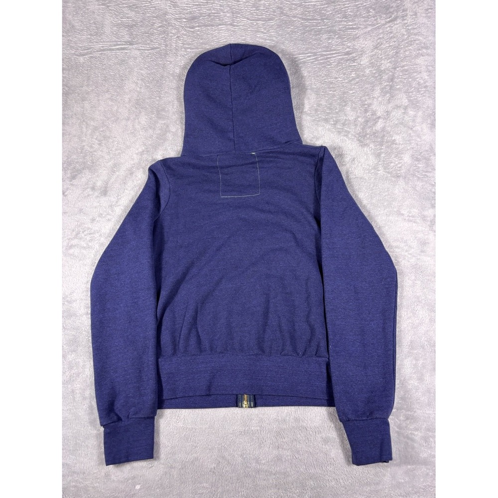 Aviator Nation Full Zip Hoodie Sweatshirt 5 Stripe Womens S Purple Hooded - Picture 7 of 10